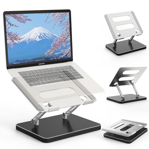メルカリ最安値☆ 折り畳み ノートパソコン 角度調節可能 ノートパソコンスタンド ノートPCスタンド 磁気式 折りたたみ 4