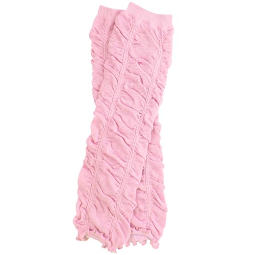 juDanzy Rouched baby leg warmers for girls toddler child (One Size (12 pounds to 10 years) Light Pink)