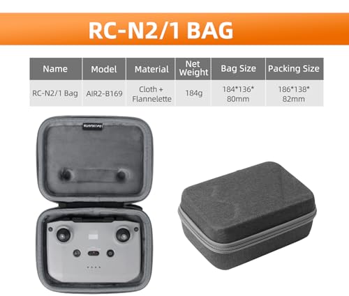 Sac de rangement DJI Mini 4 Pro et télécommande RC-N2 protège drone - 4