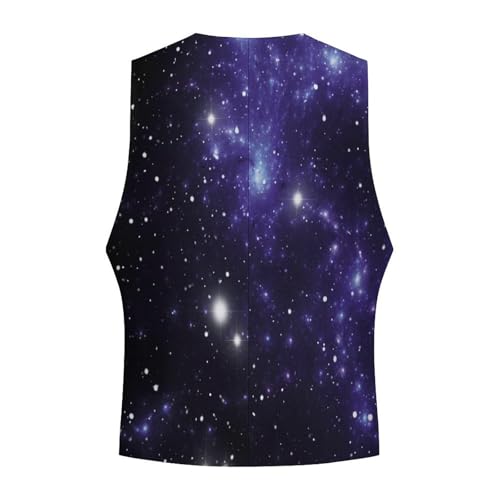 Galaxy In The Sky Formal Suit Vest for Men Waistcoat Printing Business Casual Dress for Tuxedo4