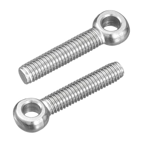QUARKZMAN - QUARKZMAN 4 Stück M5 x 25mm Aufhängebolzen 304 Edelstahl Maschinen-Schulter Schwenkbolzen Aufhängering Ösebolzen Für Pipeline Absperrventile GebäudeBefestigungselemente Silber