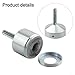 Bulevisiter Pipe Cleaner Brush Kit 15mm + 22mm Power Drill Attachment Copper Tube Cleaner Metal Polishing Tool Industrial Grade Rust Remover(2PCS)