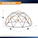 EASY OUTDOOR Space Dome Climber – Rust and UV Resistant Steel – 1000 lb. Capacity – for Kids Ages 3 to 9