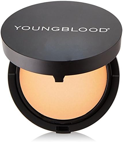 Youngblood Clean Luxury Cosmetics Mineral Radiance Crème Powder Foundation, Honey | Foundation for Oily Skin Rosacea Dry Matte Shine-Free Pressed Compact Natural Mineral