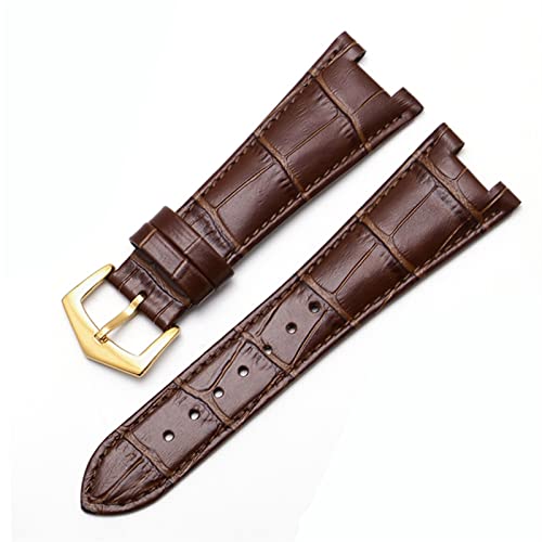 Bracelet en cuir véritable luxe pour Patek Philippe Nautilus 5711 encoche 25mm