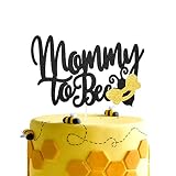Mommy to bee Cake Topper Garden Theme Cake Decor for Pregnancy Announcement Gender Reveal Party New