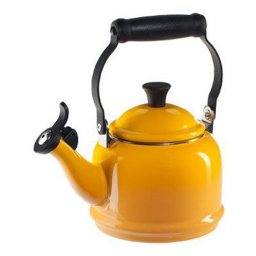 Le Creuset Enamel-on-Steel Demi 1-1/4-Quart Teakettle, Dijon