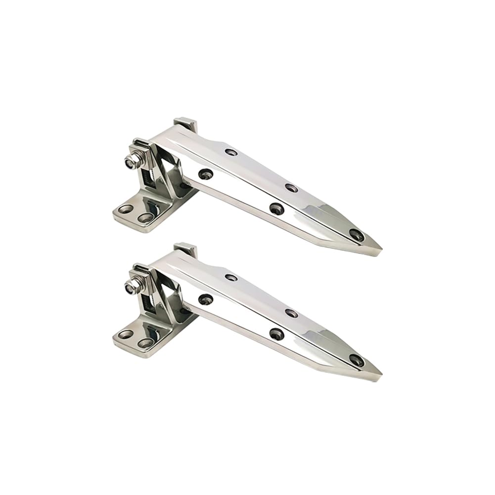 2 PC Cerniere Per Porte Di Celle Frigorifere Cerniera In Acciaio Inox 304 Massimo 180° Regolabile Cerniera Per Vaporizzatore Forno Per Attrezzature Da Cucina Refrigerazione (Lucida, Spazzolata)