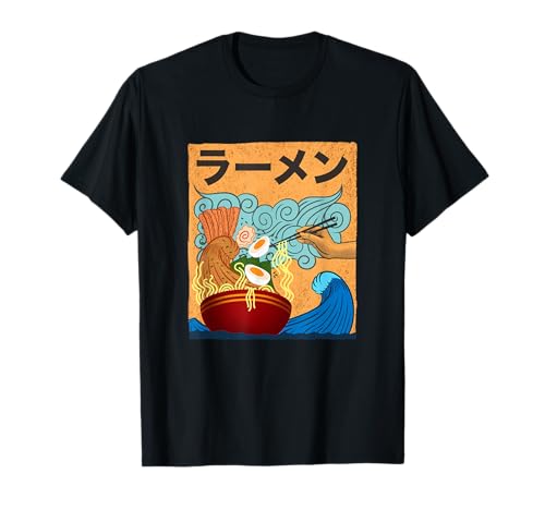 Ramen Tsunami : Délicieux bol de nouilles de vagues de marée T-Shirt