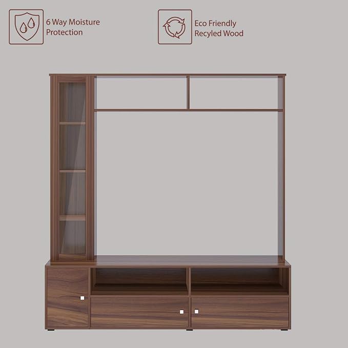 Image of Amazon Brand - Solimo Emily Entertainment Unit - Asian Walnut