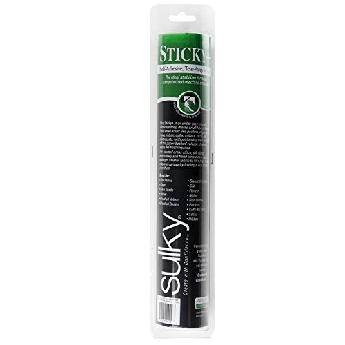 Machine Sticky étiquette Tear-away rouleau 12" x 6 yd 2-PACK pour broderie