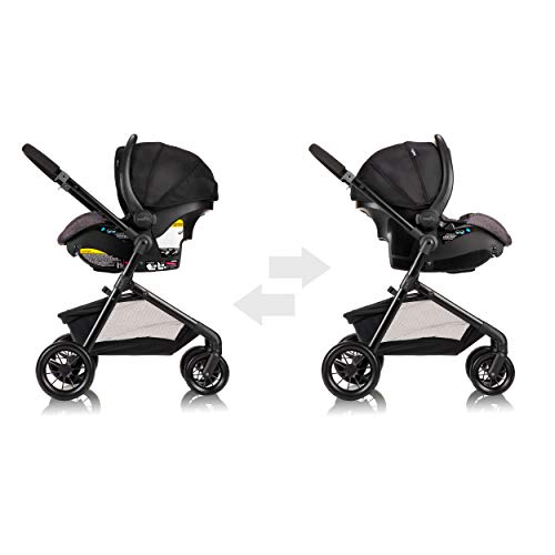 Evenflo Pivot Modular Travel System with LiteMax Infant Car Seat (Casual Gray) - Image 4