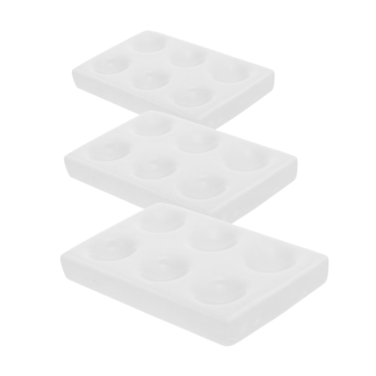 Plaque de réaction laboratoire ERINGOGO en porcelaine 6 puits pour science et chimie