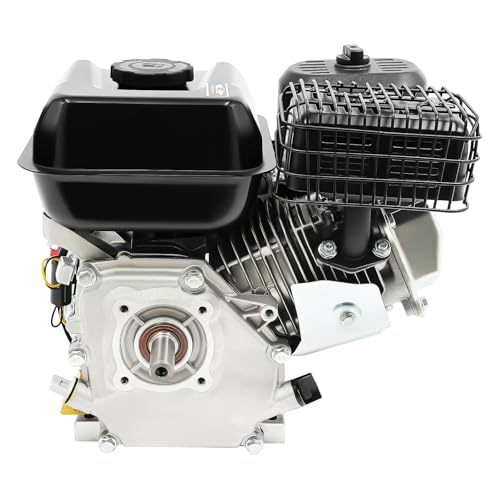 DIFU Benzinemotor, 4-takt, 7,5 pk, Go Kart motor, laag brandstofverbruik, 20 mm as, kartmotor, 212 cc, handmatige starter, staande motor met bescherming tegen olietekort voor pompmachines