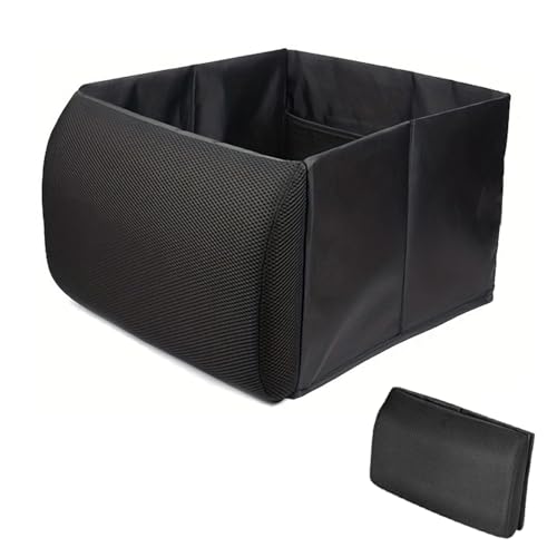 BTtime 車 収納ボックス ボックスクッション 腰 クッション シートボックス 腰パッド 折りたためる収納ボックス 車中泊の枕 約40L 大容量 簡単着脱 荷物入れ 荷物の転落防止 ランバーサポート（取り外し可能な）