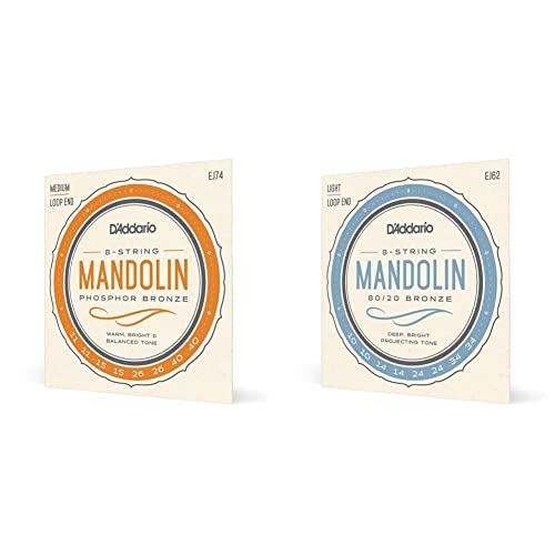 D’Addario EJ74 Cordes pour Mandoline & EJ62 Cordes pour Mandoline - Les Beatles, Paul McCartney, John Lennon, RIngo Starr, George Harrison D'Addario EJ74 Cordes pour Mandoline & EJ62 Cordes pour Mandoline