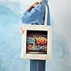 FekiLoot Graffiti Hip Hop Canvas Tote Bags for Women DIY Personalized Shopping Bags Daily Casual Reusable Grocery Bag Exquisite Fashion Large Handbags for Shopping Work Travel #1