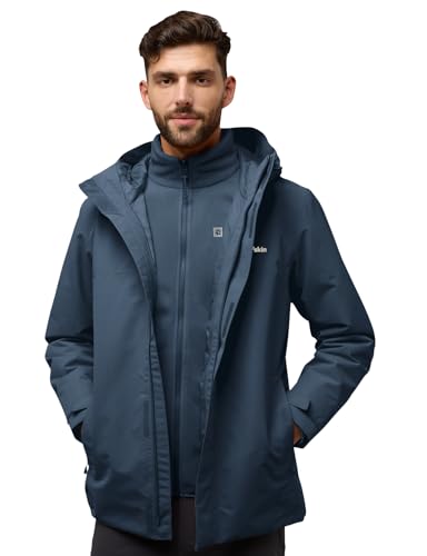 Jack Wolfskin Herren Altenberg 3in1 Jkt M, Midnight Sky, XL EU