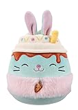 Squishmallows 2025 Original 8-Inch Easter A Squad Plush - Collectible Soft & Squishy Mini Stuffed Animal Toy - Add to Your Squad - Gift for Kids, Girls & Boys (Eaton The Teal Bunny Latte)