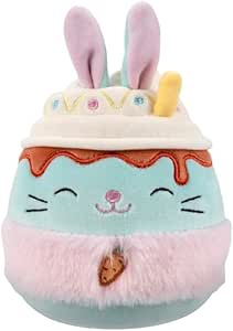 Squishmallows 2025 Ostern A Squad Plüsch – Eaton The Teal Bunny Latte, 20,3 Cm, Weich & Kuschelig