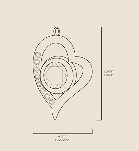 Gold Plated Silver I Love You Necklace In 12 Languages Romantic Heart Pendant With Cubic Zirconia Gemstones Inscribed In Pure Gold Including Sign Language Onto A Purple Crystal, 18" Rolo Chain #TOP5