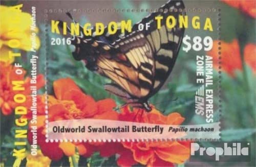 Prophila Collection Tonga block94 (complete.issue.) unmounted mint/never hinged ** MNH 2015 Butterflies (Stamps for collectors) Butterflies