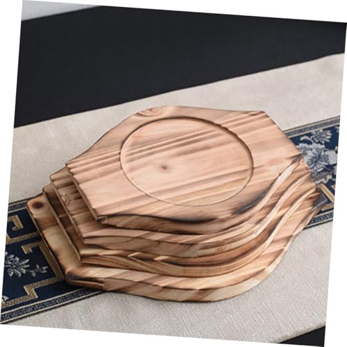 Soportes de madera maciza para cazuelas con diseño resistente y protector de mesa elegante 8
