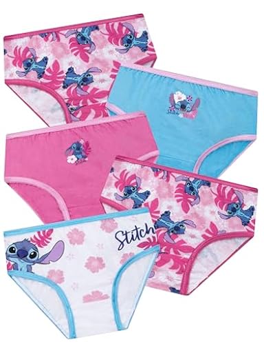 Disney Bragas Niña Stitch, 5-Pack De Bragas Algodon, Culotte Niña Lilo Y Stitch, Multicolore 7-8 años | Ya disponible en tu tienda friki favorita! En mundofriki.es!