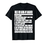 Photo Gallery regole per uscire con mia figlia novelty tshirt maglietta Photo Gallery regole per uscire con mia figlia novelty tshirt maglietta