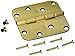 Baldwin 1140060I Radius Mortise Hinge, Antique Brass with Brown