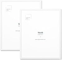 Vista 103 de Opposite Wall - Portarretratos de madera de roble macizo oscuro de 16 x 20 pulgadas - Ligero, versátil e inastillable - Póster o marco de fotos