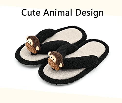 Keyela Women's Flip Flops Slippers, Comfort Animal Bedroom Slippers, Summer Spa Thong, House Open Toe Slide Sandal for Indoor2