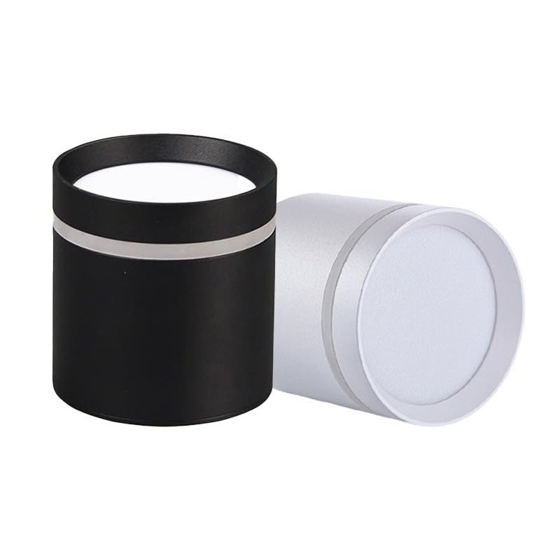 Foco de techo LED regulable 3000K cilindro verde de 7W para iluminación interior