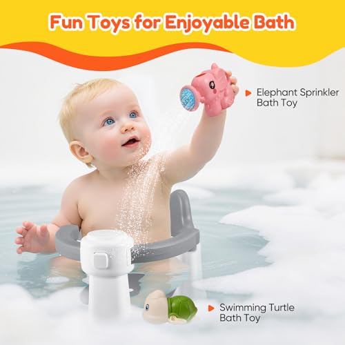 Siège de bain pour bébé de 6 mois et plus avec ventouses