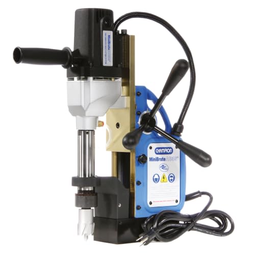 Image of Champion Cutting Tool RotoBrute AC35 MiniBrute Lightweight, Portable Magnetic Drill Press: Up to 1-3/8" Diamater, 2" Depth of Cut