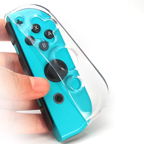 Iusun For N-Switch Joy-Con Protective Case Compatible Anti-Scratch Ultrathin Shock-Absorption Clear Crystal Soft