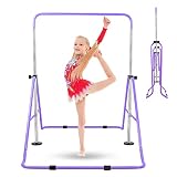 Bighaki808 Gymnastics Bars Kids Training Bars for Home, Folding Horizontal Bars with Adjustable Heig