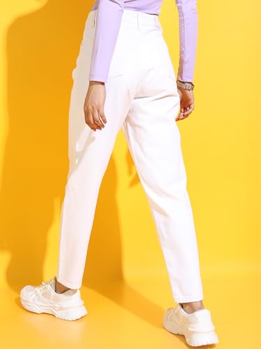 Image of Tokyo Talkies Straight |Jeans Pant|Blue,White & Black Jeans