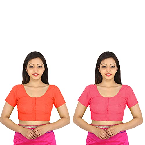Image of Namita Women's Rubia Cotton Solid Half Sleeve Blouse