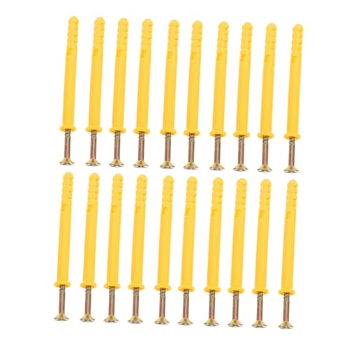 CIYODO 20pièces Ancrages Pour Cloisons Sèches Avec Vis Kit De Chevilles Murales Plastique Et Acier Inoxydable Boulons Autotaraudeuses Pour Montage Suspendu