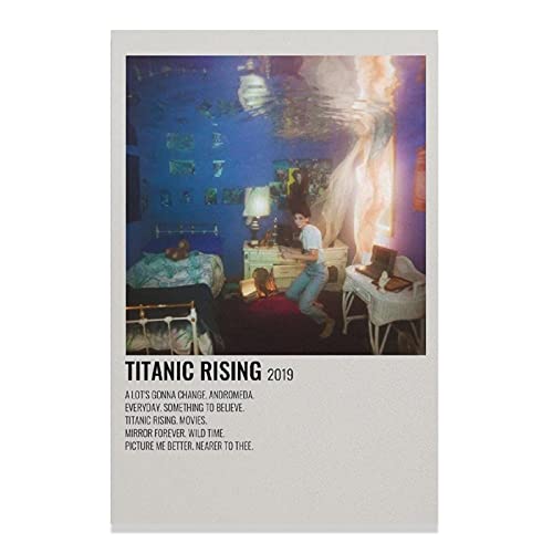 Titanic Rising by Weyes Blood Music Poster Canvas Poster will monet Minimalist style Bedroom Decor Sports Landscape Office Room Decor Gift Unframe-style12x18inch(30x45cm)