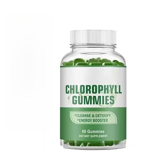 BPZAQXWSC Gomitas de clorofila: apoya el rejuvenecimiento corporal, la vitalidad corporal, la desodorización natural, la desintoxicación del hígado, el metabolismo