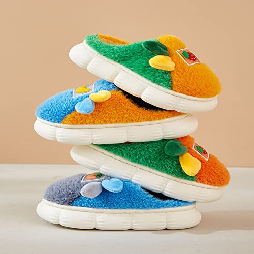 Shoes for 1 6Years Old Boy Boys Home Slippers Warm Fruit House Slippers For Toddler Lined Winter Indoor Shoes3