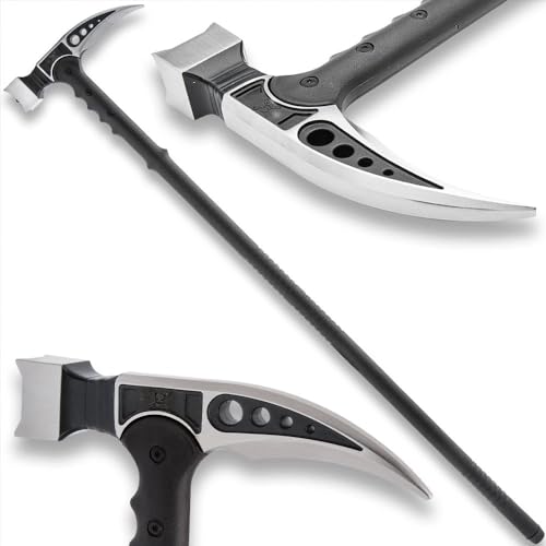 M48 Silver Kommando Survival Hammer | 37 3/8" Overall Length | Stainless Steel Head | Fiberglass Reinforced Nylon Handle