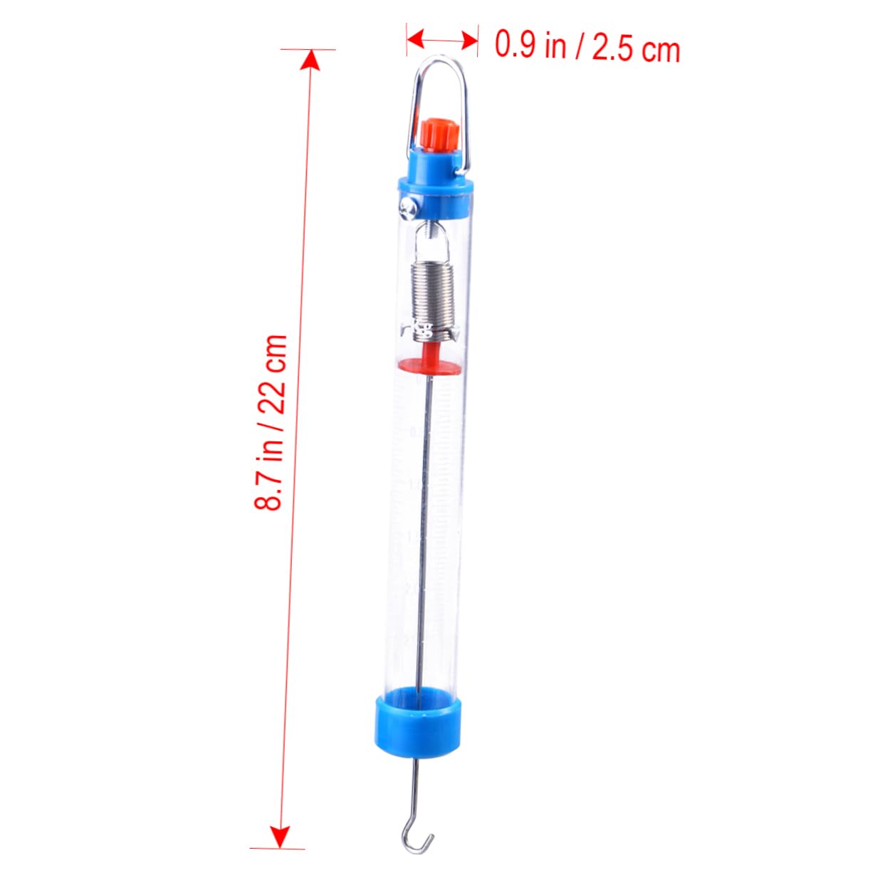 NAMOARLY Spring Balance Scale Dynamometer Spring Weighing Scale Dynamometer Dynamometer Portable Scale Cylinder Mechanical Dynamometer Crane Scale Force Dynamometer Gram Scale Blue