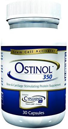 ZyCal Bioceuticals Ostinol(TM) 350 Bone & Joint Supplement with 350mg of Cyplexinol® Bio-Active Protein Complex - for Moderate Bone Loss & Moderate Joint Disfunction - 30 ct Capsules