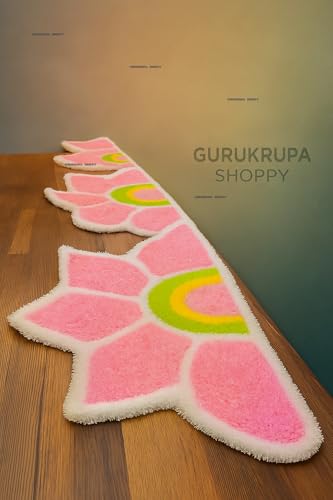 Image of Rangoli Floor Decoration Mat, Haldi & Mehndi Ceremony, Pooja and Festivals | Traditional Floral Design Decorative Mat for Home Entrance, Mandap & Event Decor