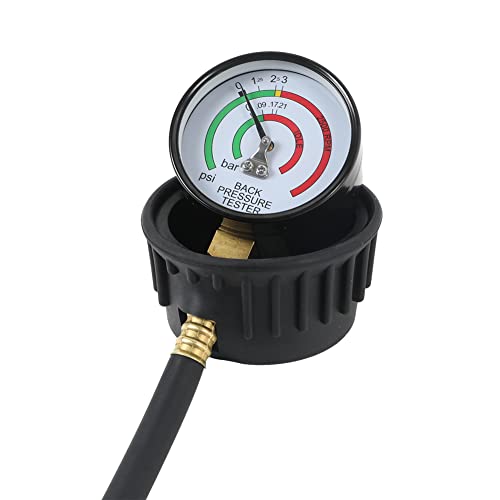 CMTOOL Exhaust Back Pressure Tester Kit with Carrying Case, Exhaust Back Pressure Gauge with 6