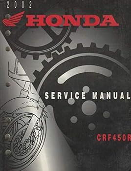 Paperback 2002 HONDA MOTORCYCLE CRF450R SERVICE MANUAL (578) Book