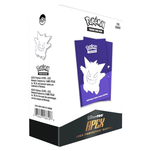 Ultra Pro | Pokemon Elite Series Genga Apex Deck Protector Sleeves (105ct) | Trading Card Game Accessory